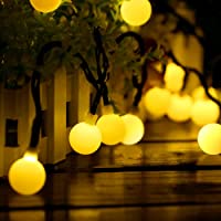 Guirnalda Luces Exterior Solar- Guirnalda Luces de 60 Globos en Exterior de 10M con 8 Modos- Luces Decorativas Exterior…